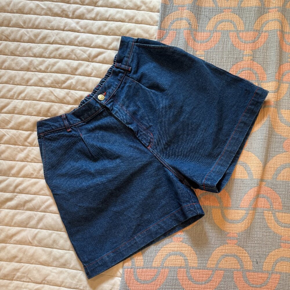 Big Bud Press Denim Trouser Shorts - Size L